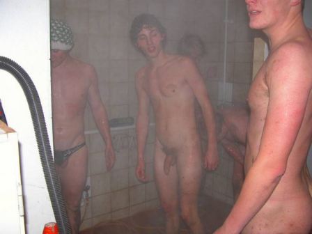 High School Locker Room Shower