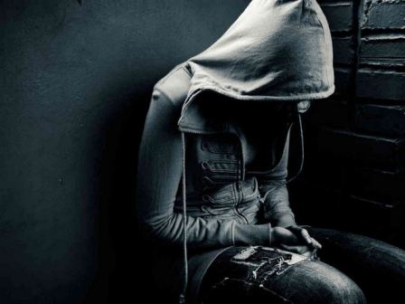 Hoodie Hiding Face