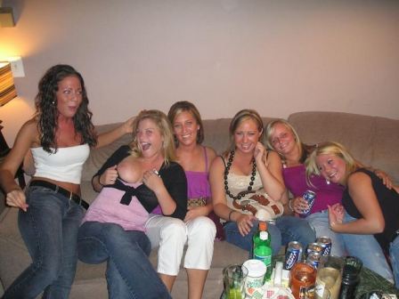 College Girl Group Flash Party