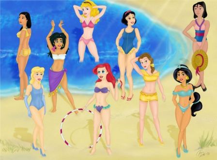disney princess beach