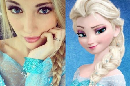 girl that looks like elsa from frozen