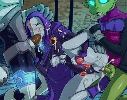 beast boy cyborg and raven porn