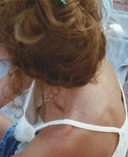 candid braless down blouse mature