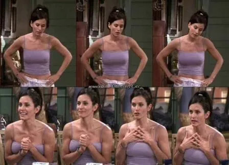 courteney cox nipples friends