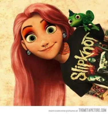 hipster rapunzel